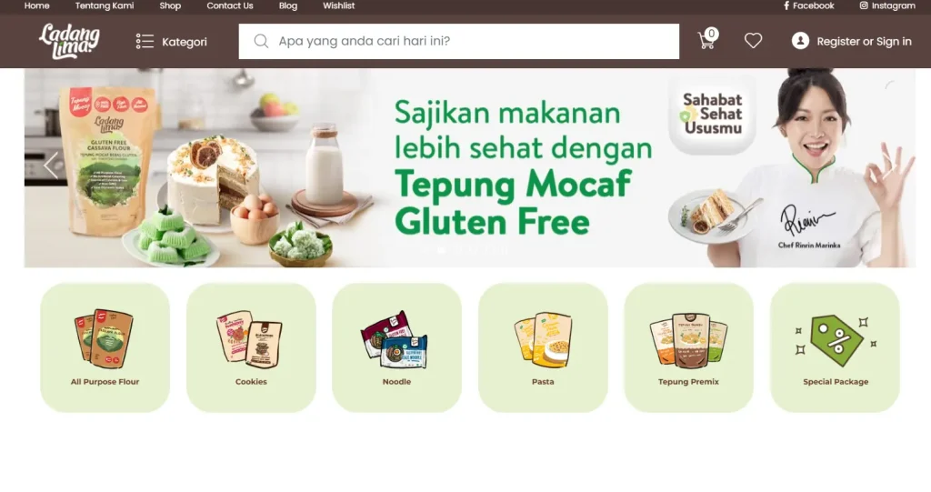 contoh  desain website umkm